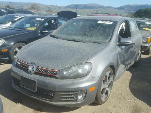 WVWFD7AJ5AW229576 - 2010 VOLKSWAGEN GTI GRAY photo 2