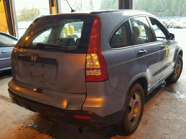 JHLRE383X7C014217 - 2007 HONDA CR-V LX BLUE photo 4