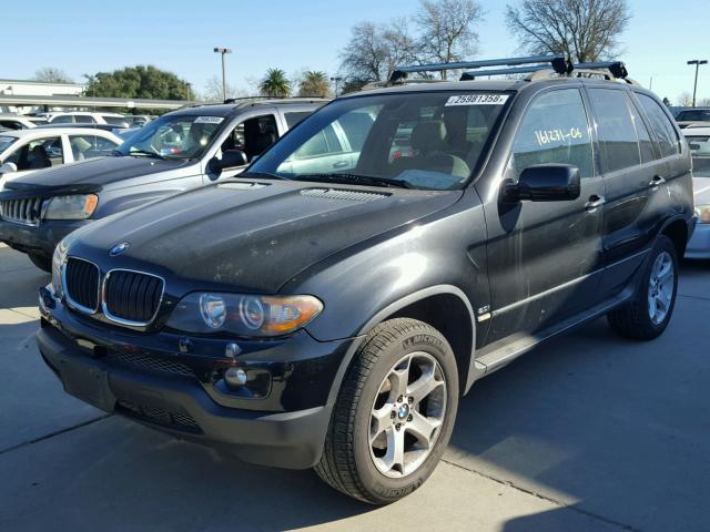 5UXFA13516LY39875 - 2006 BMW X5 3.0I BLACK photo 2