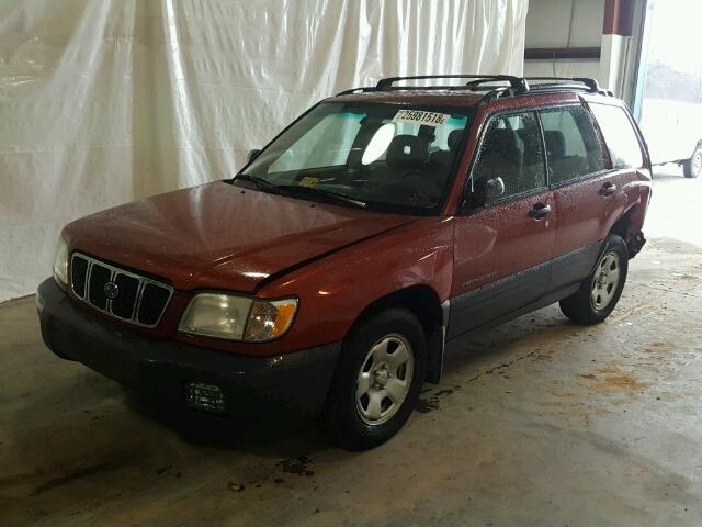 JF1SF63571H748237 - 2001 SUBARU FORESTER L RED photo 2