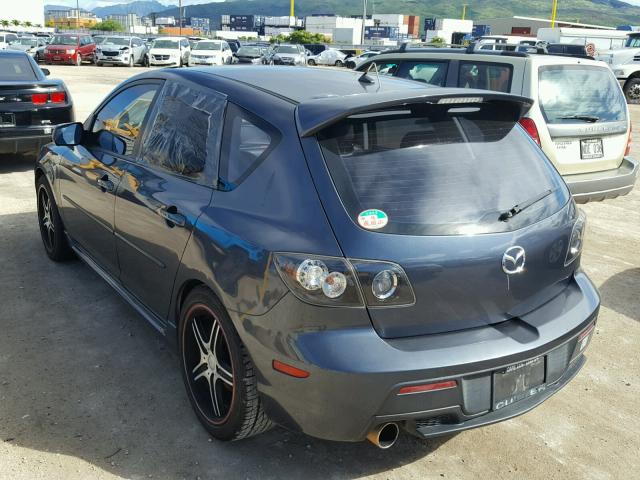 JM1BK34L981113170 - 2008 MAZDA SPEED 3 GRAY photo 3