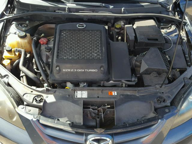 JM1BK34L981113170 - 2008 MAZDA SPEED 3 GRAY photo 7