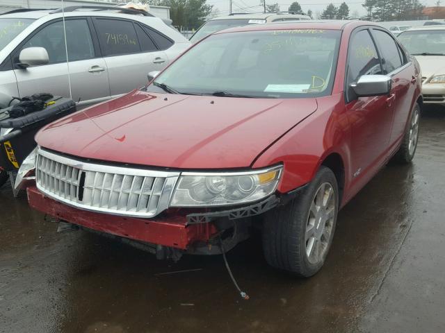 3LNHM28T88R608034 - 2008 LINCOLN MKZ RED photo 2