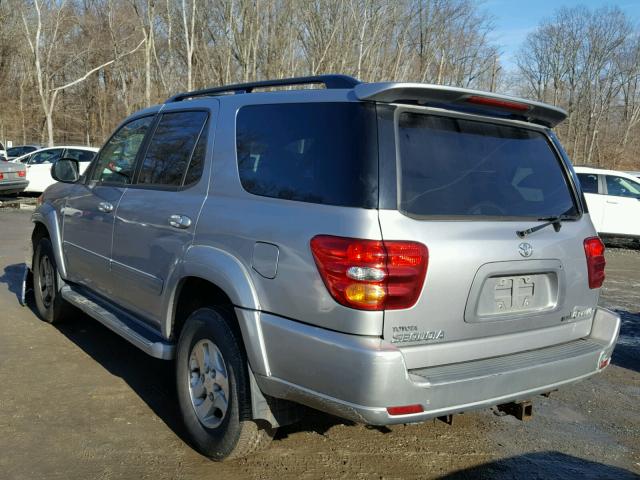 5TDBT48A22S086321 - 2002 TOYOTA SEQUOIA LI SILVER photo 3