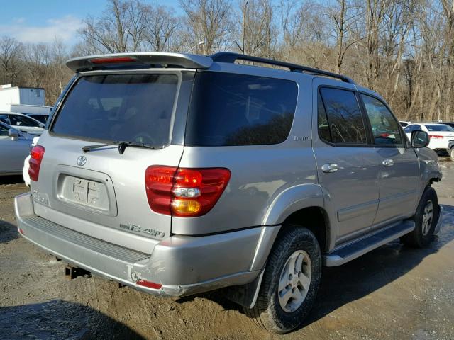 5TDBT48A22S086321 - 2002 TOYOTA SEQUOIA LI SILVER photo 4