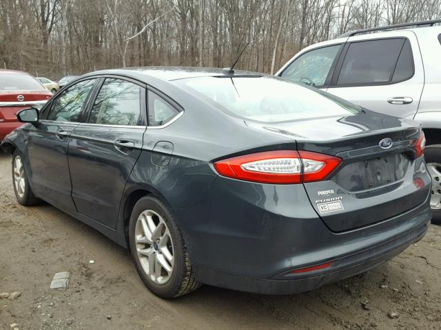 3FA6P0H71FR273390 - 2015 FORD FUSION SE GRAY photo 3