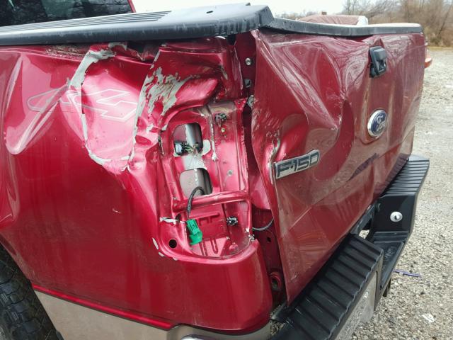 1FTPW14V97KB32469 - 2007 FORD F150 SUPER RED photo 9