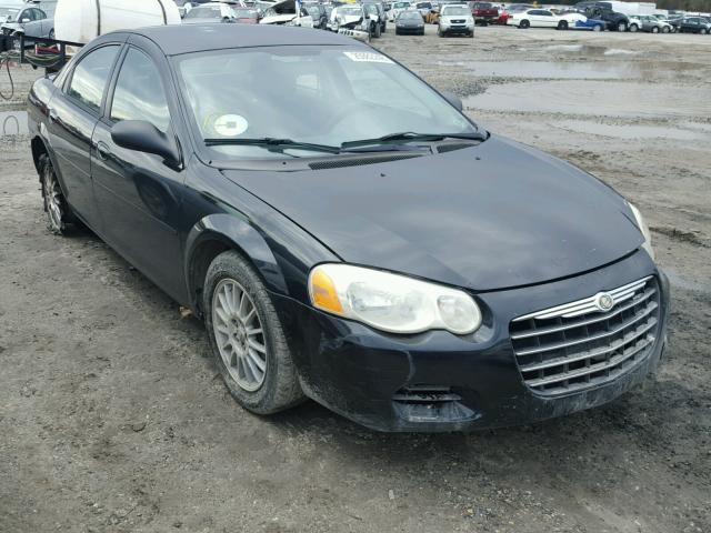 1C3EL46X84N225353 - 2004 CHRYSLER SEBRING LX BLACK photo 1