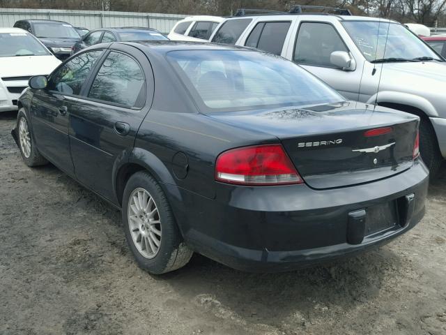 1C3EL46X84N225353 - 2004 CHRYSLER SEBRING LX BLACK photo 3