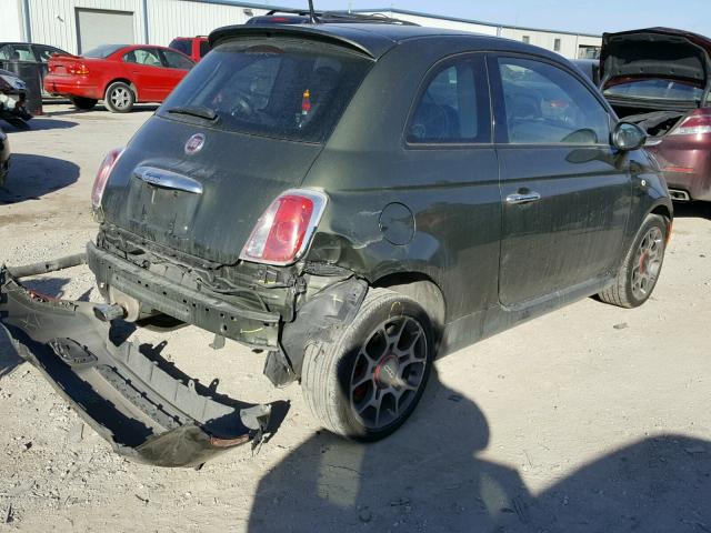 3C3CFFBR9FT508316 - 2015 FIAT 500 SPORT GREEN photo 4