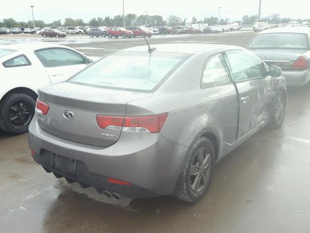 KNAFU6A23C5552727 - 2012 KIA FORTE EX GRAY photo 4