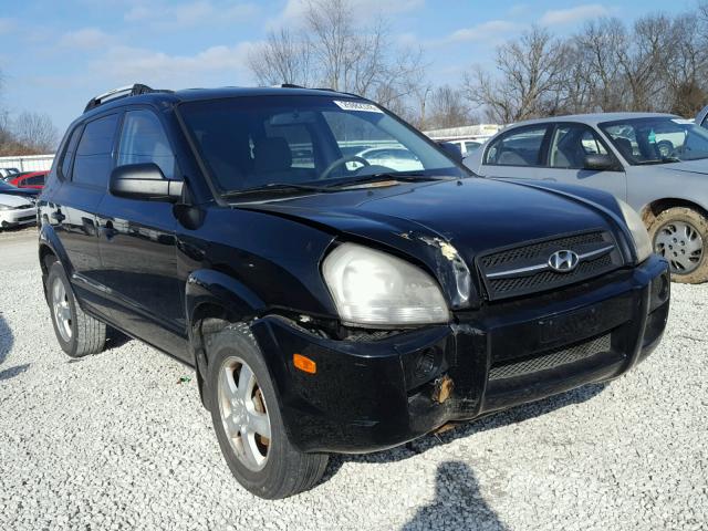 KM8JM12B75U169392 - 2005 HYUNDAI TUCSON GL BLACK photo 1