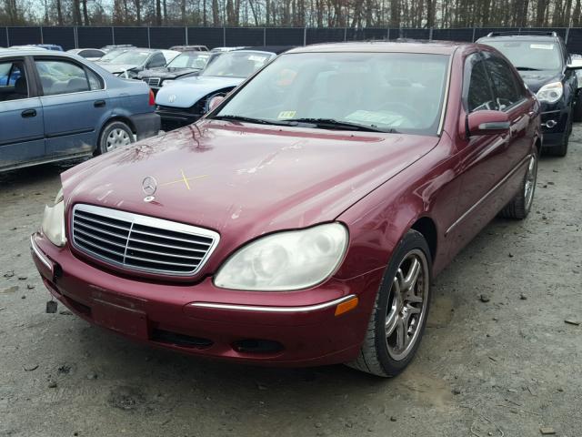 WDBNG70J8YA110589 - 2000 MERCEDES-BENZ S 430 BURGUNDY photo 2