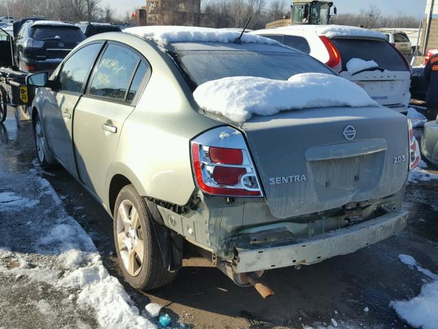 3N1AB61E37L699409 - 2007 NISSAN SENTRA 2.0 GREEN photo 3