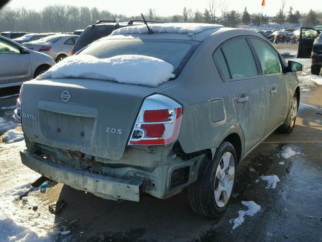 3N1AB61E37L699409 - 2007 NISSAN SENTRA 2.0 GREEN photo 4