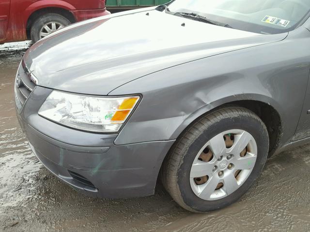 5NPET4ACXAH615768 - 2010 HYUNDAI SONATA GLS GRAY photo 9