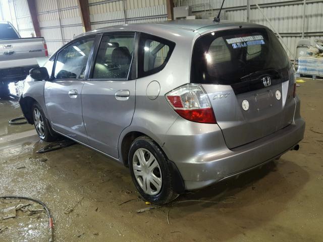 JHMGE8H29AC034876 - 2010 HONDA FIT SILVER photo 3