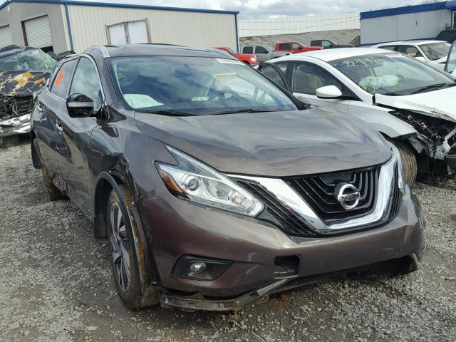 5N1AZ2MG4FN228961 - 2015 NISSAN MURANO S BROWN photo 1