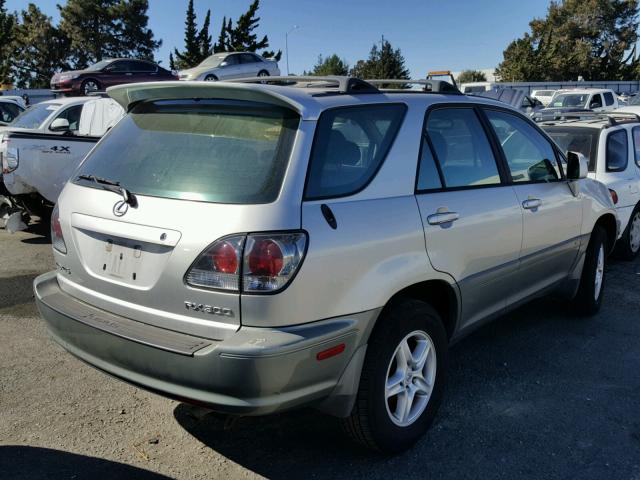 JTJHF10UX30303069 - 2003 LEXUS RX 300 SILVER photo 4