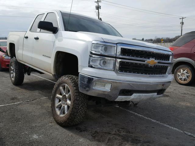 1GCVKREC0EZ195933 - 2014 CHEVROLET SILVERADO WHITE photo 1