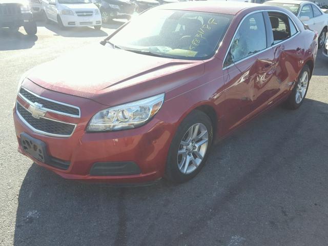 1G11D5RR2DF101706 - 2013 CHEVROLET MALIBU 1LT RED photo 2