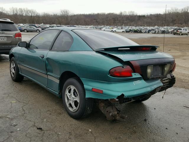 1G2JB1249W7528225 - 1998 PONTIAC SUNFIRE SE GREEN photo 3