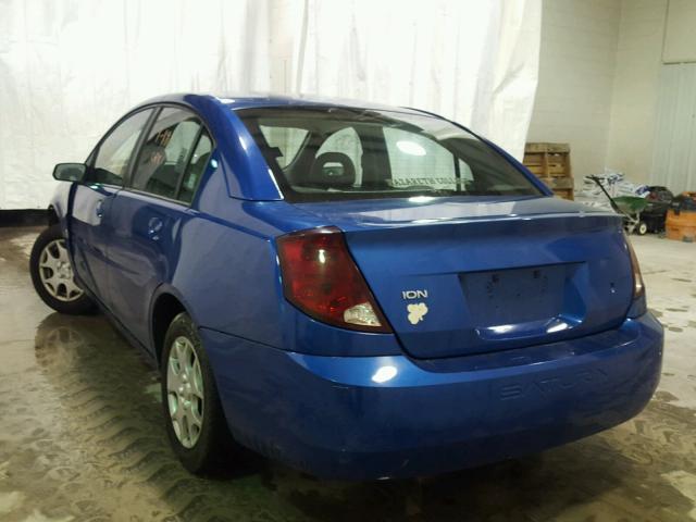 1G8AJ52F54Z183116 - 2004 SATURN ION LEVEL BLUE photo 3