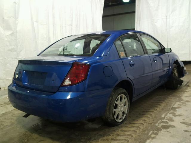 1G8AJ52F54Z183116 - 2004 SATURN ION LEVEL BLUE photo 4