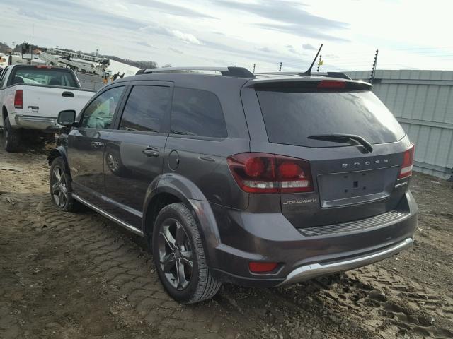 3C4PDCGB3GT144375 - 2016 DODGE JOURNEY CR GRAY photo 3