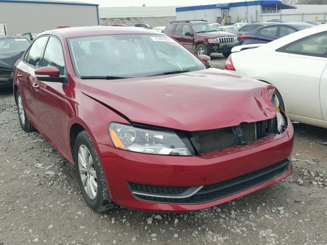 1VWAT7A39FC088693 - 2015 VOLKSWAGEN PASSAT S MAROON photo 1