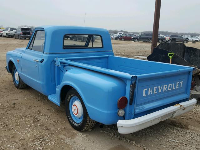 CS147A161935 - 1967 CHEVROLET C-10 BLUE photo 3