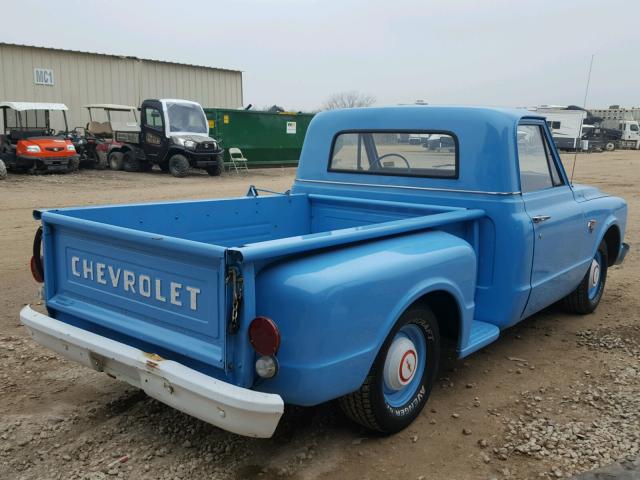 CS147A161935 - 1967 CHEVROLET C-10 BLUE photo 4