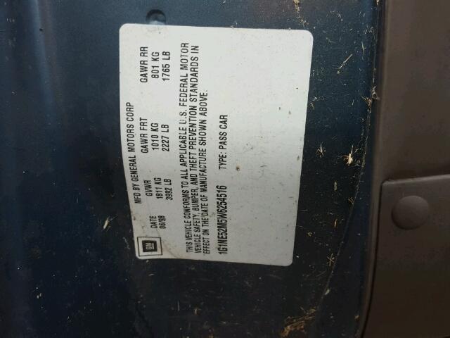 1G1NE52M5W6254516 - 1998 CHEVROLET MALIBU LS 绿色 照片 10