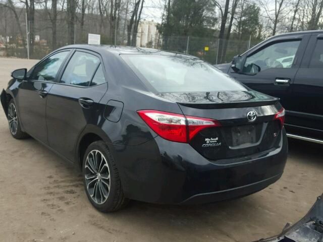 2T1BURHE7FC451653 - 2015 TOYOTA COROLLA L BLACK photo 3