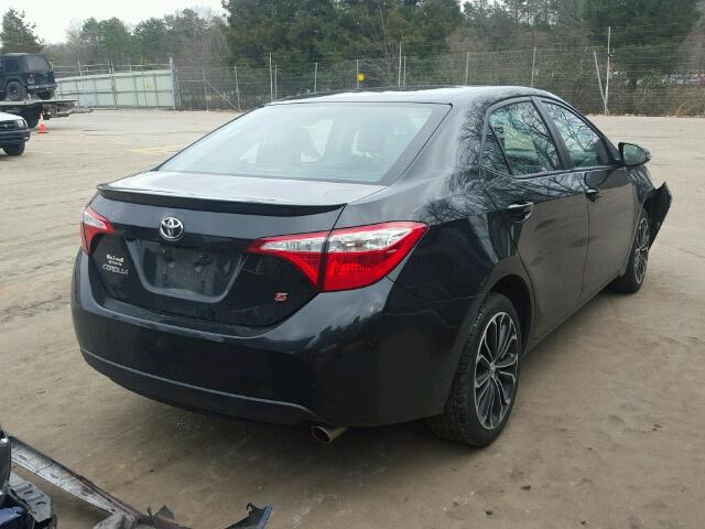 2T1BURHE7FC451653 - 2015 TOYOTA COROLLA L BLACK photo 4