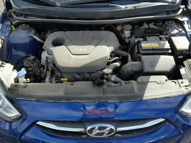 KMHCT4AE5FU835398 - 2015 HYUNDAI ACCENT GLS BLUE photo 7