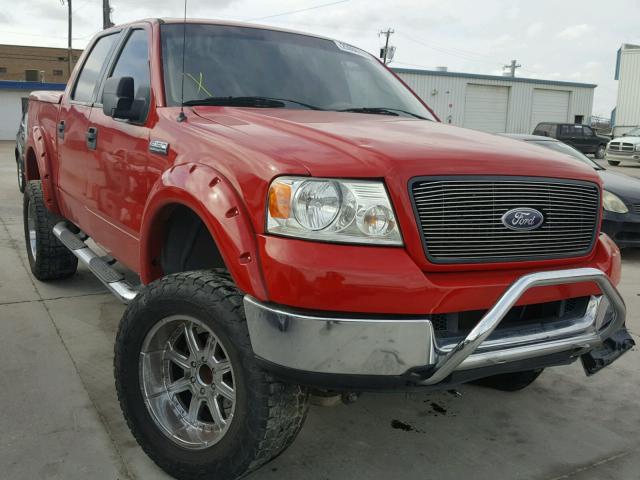 1FTPW14525FB53704 - 2005 FORD F150 SUPER RED photo 1