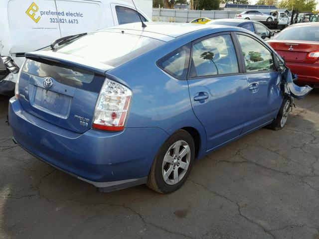 JTDKB20U677689030 - 2007 TOYOTA PRIUS BLUE photo 4