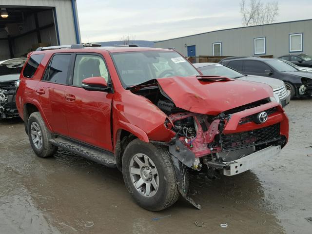 JTEBU5JR8G5326791 - 2016 TOYOTA 4RUNNER SR RED photo 1