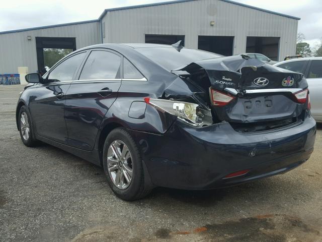 5NPEB4AC6BH293103 - 2011 HYUNDAI SONATA GLS BLACK photo 3