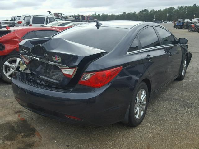 5NPEB4AC6BH293103 - 2011 HYUNDAI SONATA GLS BLACK photo 4