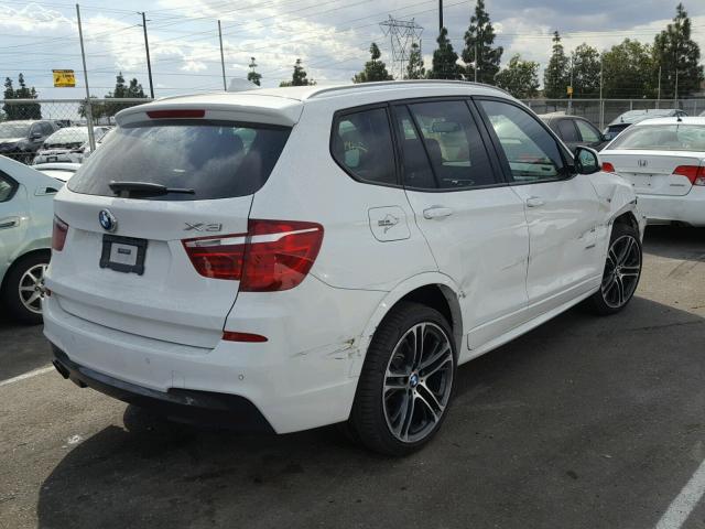 5UXWX7C50F0K34099 - 2015 BMW X3 XDRIVE3 WHITE photo 4