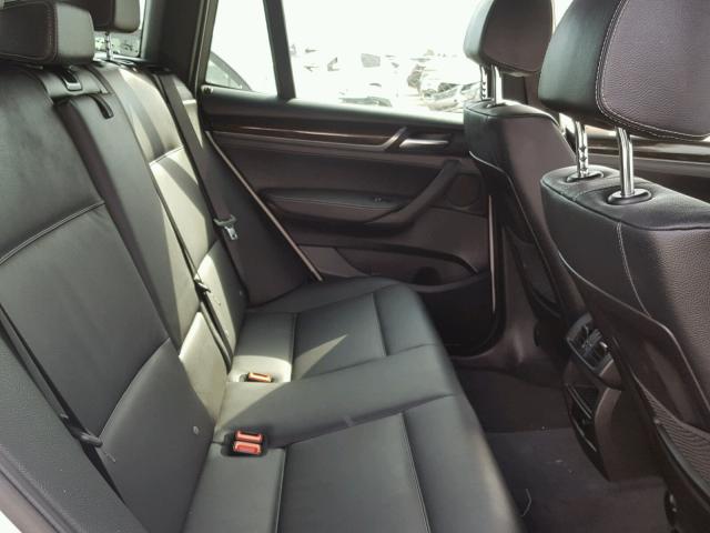 5UXWX7C50F0K34099 - 2015 BMW X3 XDRIVE3 WHITE photo 6