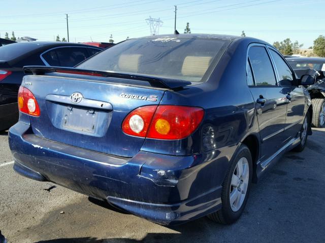 1NXBR32E03Z002154 - 2003 TOYOTA COROLLA CE BLUE photo 4