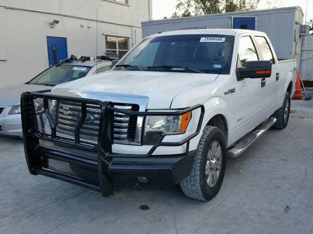 1FTFW1ET4BKD96975 - 2011 FORD F150 SUPER WHITE photo 2