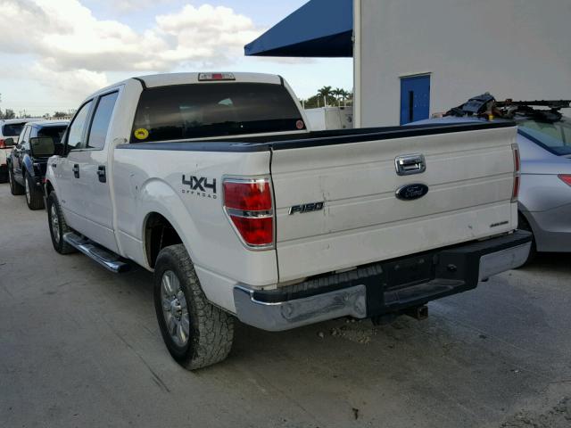 1FTFW1ET4BKD96975 - 2011 FORD F150 SUPER WHITE photo 3