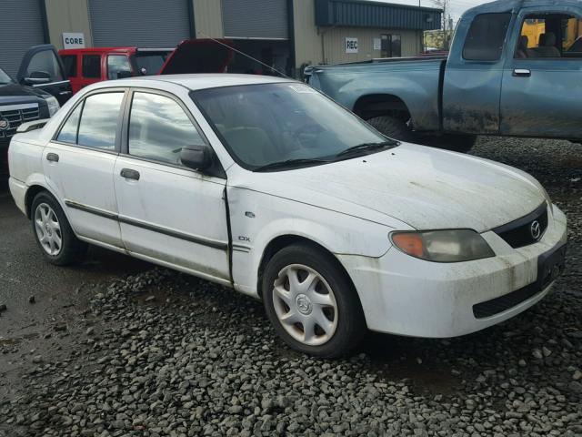 JM1BJ225130144316 - 2003 MAZDA PROTEGE DX WHITE photo 1