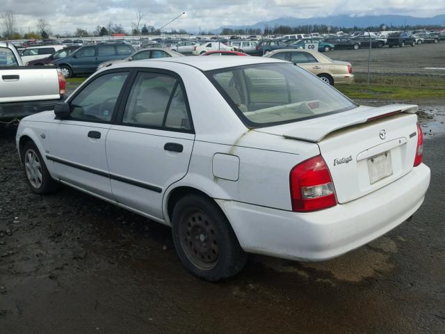 JM1BJ225130144316 - 2003 MAZDA PROTEGE DX WHITE photo 3