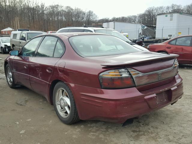 1G2HY54K0Y4249928 - 2000 PONTIAC BONNEVILLE MAROON photo 3