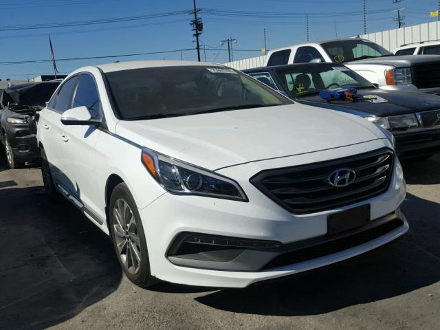 5NPE34AF7HH515485 - 2017 HYUNDAI SONATA SPO WHITE photo 1